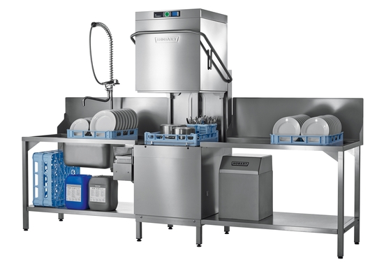 The HOBART hood-type dishwashers